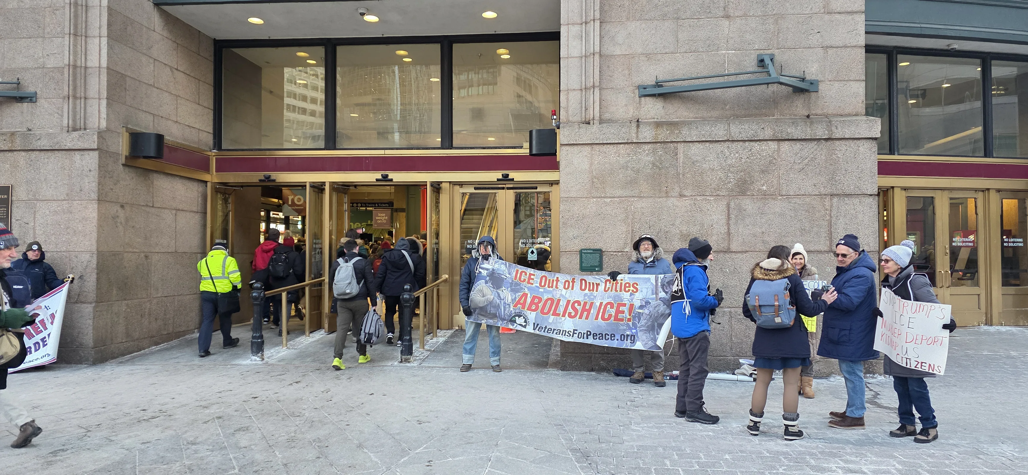 This was the only reminder that there's a fascist crackdown going on.