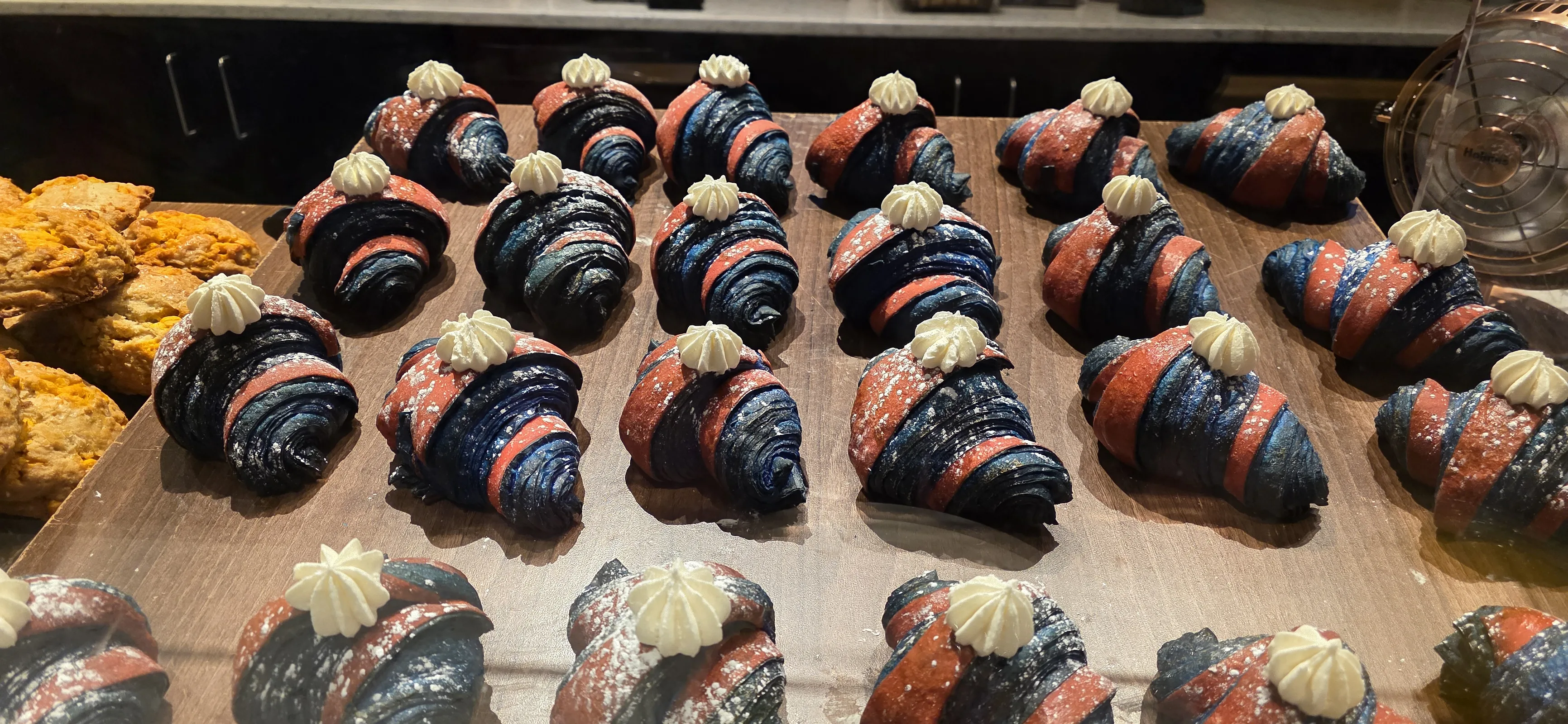 Ridiculous cream-filled croissants at my hotel – The Patriots ("Go Pats!") were playing the Superbowl