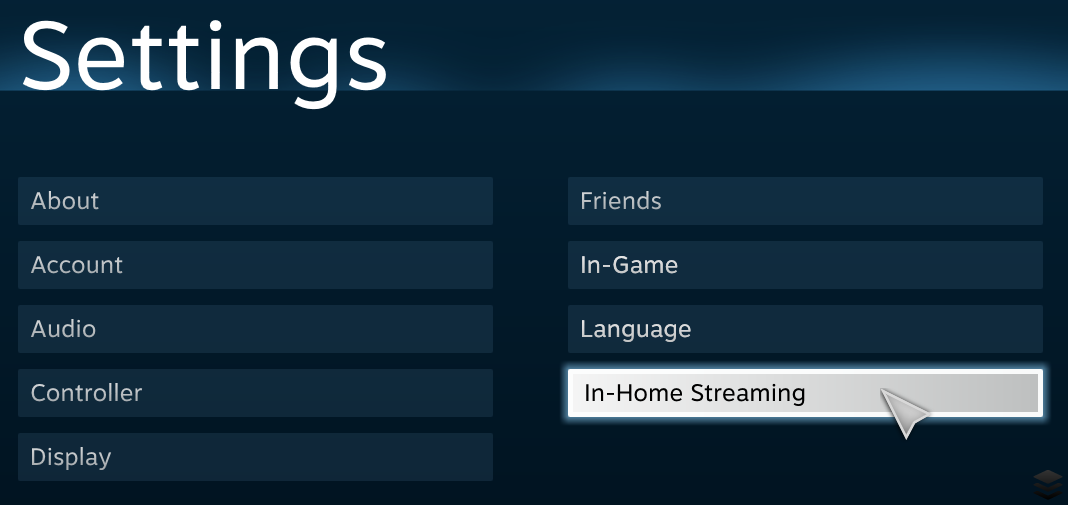 Steam home streaming settings